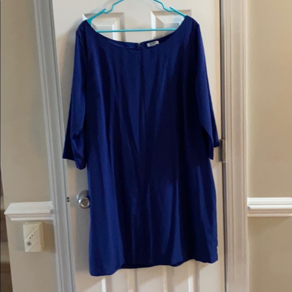 Royal blue shift dress